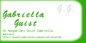 gabriella guist business card